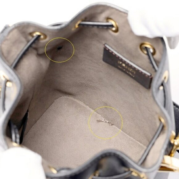 FENDI Black Leather Bag - Picture 6 of 7